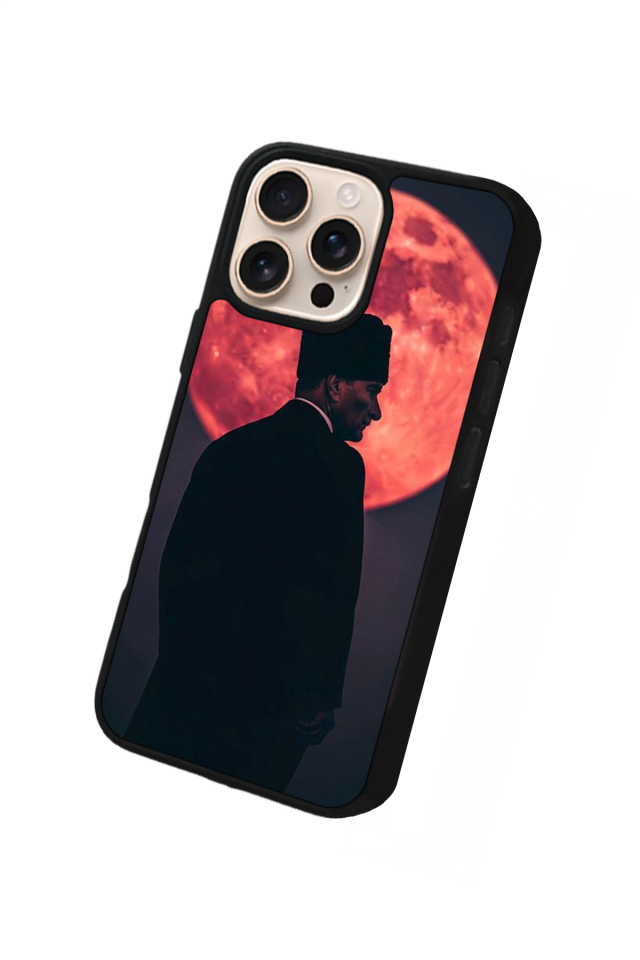 iPhone 16 Pro Uyumlu Mustafa Kemal Ataturk Tasarımlı Glossy Premium Kılıf