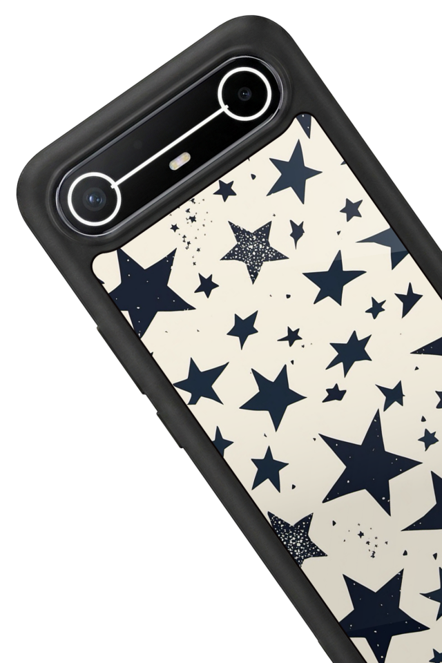 Tecno Spark Slim 5G Uyumlu Retro Yildizlar Tasarımlı Glossy Premium Kılıf