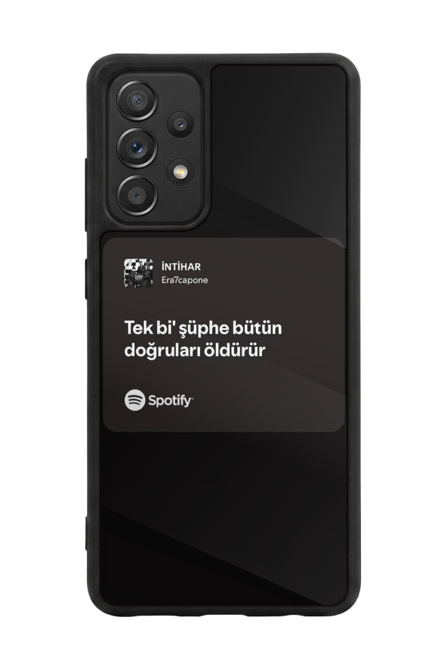 Samsung Galaxy A72 Uyumlu Sarki Sozleri Tasarımlı Glossy Premium Kılıf