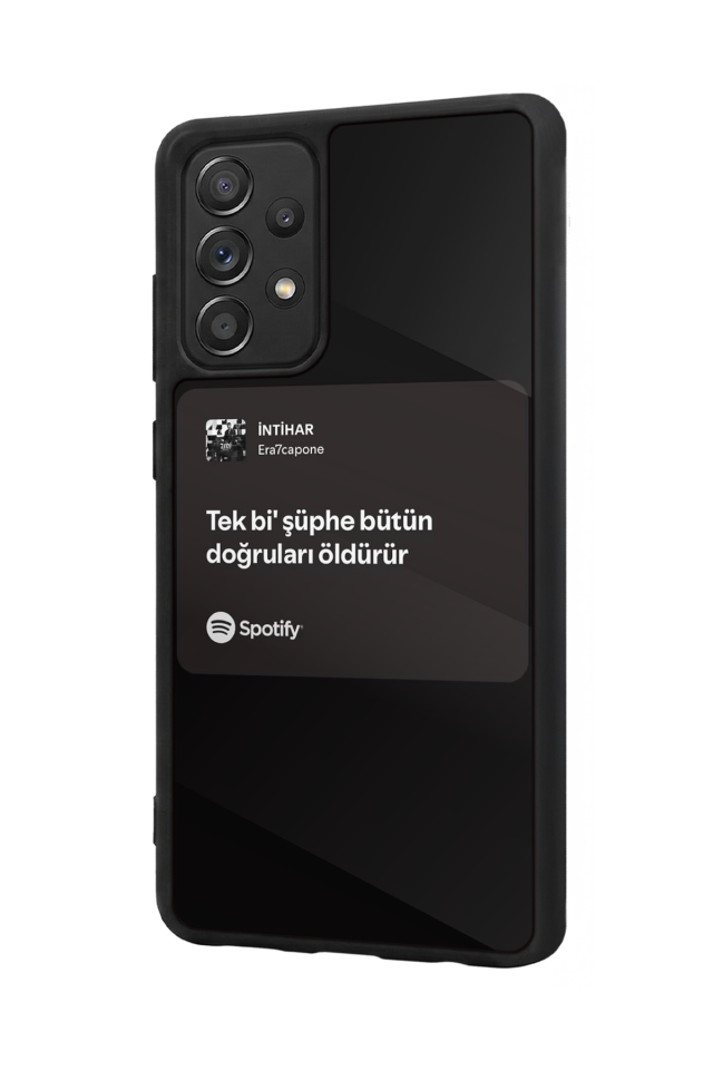 Samsung Galaxy A72 Uyumlu Sarki Sozleri Tasarımlı Glossy Premium Kılıf