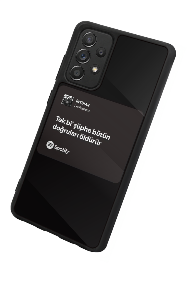 Samsung Galaxy A72 Uyumlu Sarki Sozleri Tasarımlı Glossy Premium Kılıf