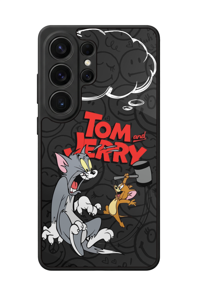 Samsung Galaxy S26 Ultra Uyumlu Tom And Jerry Tasarımlı Glossy Premium Kılıf