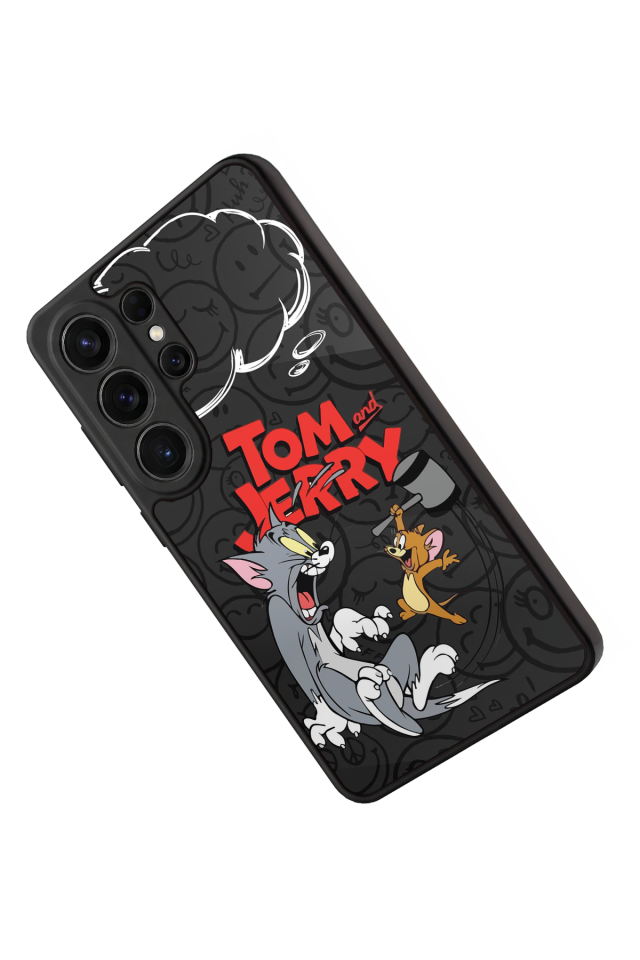 Samsung Galaxy S26 Ultra Uyumlu Tom And Jerry Tasarımlı Glossy Premium Kılıf