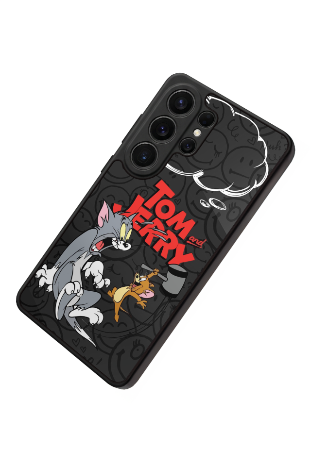Samsung Galaxy S26 Ultra Uyumlu Tom And Jerry Tasarımlı Glossy Premium Kılıf