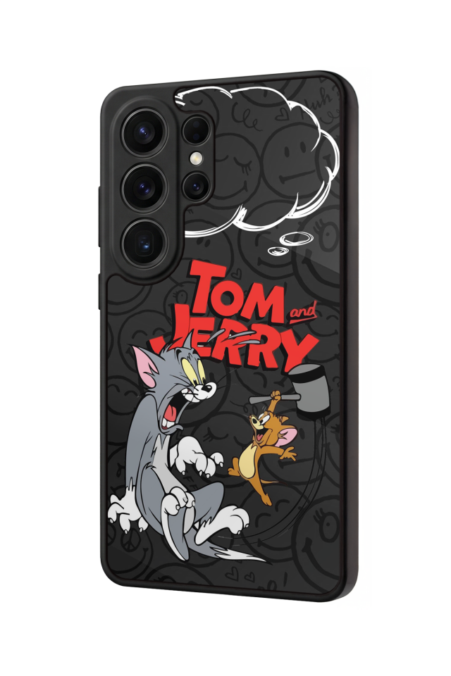 Samsung Galaxy S26 Ultra Uyumlu Tom And Jerry Tasarımlı Glossy Premium Kılıf