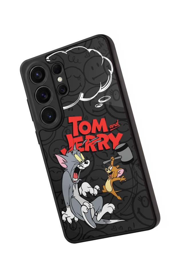 Samsung Galaxy S26 Ultra Uyumlu Tom And Jerry Tasarımlı Glossy Premium Kılıf