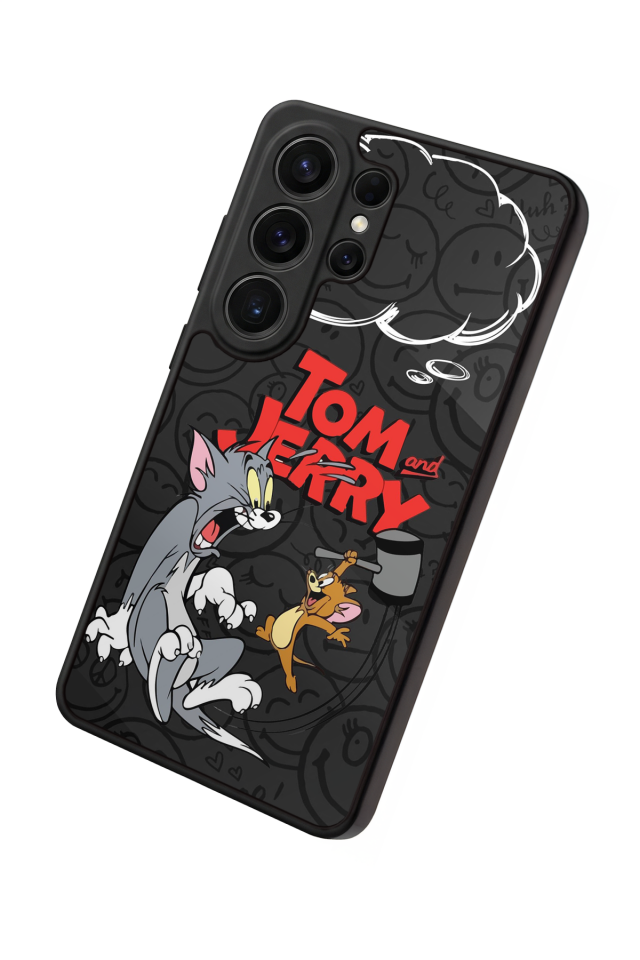 Samsung Galaxy S26 Ultra Uyumlu Tom And Jerry Tasarımlı Glossy Premium Kılıf