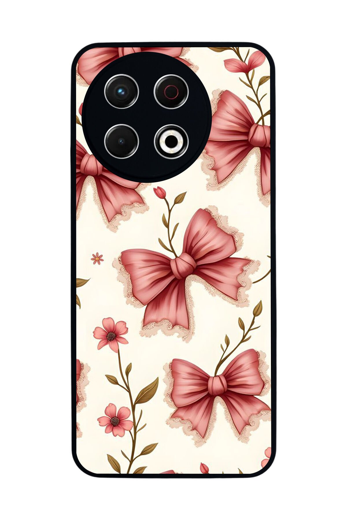 Tecno Spark 30 Pro Uyumlu Kurdele Tasarımlı Glossy Premium Kılıf