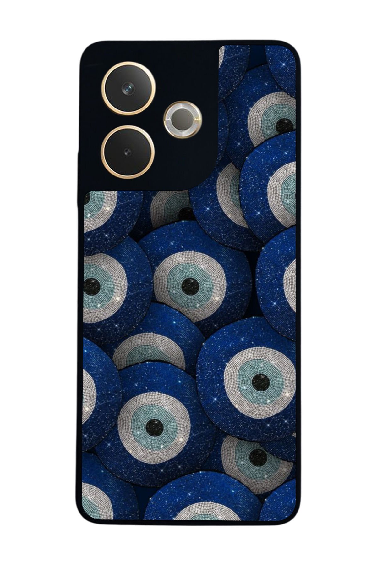 Oppo A5 Pro Uyumlu Nazar Tasarımlı Glossy Premium Kılıf