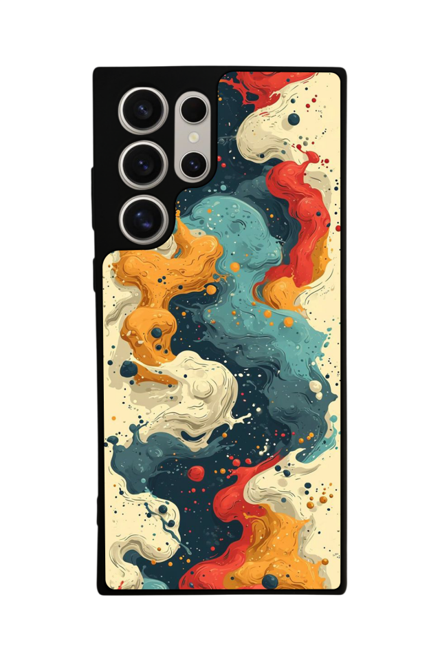 Samsung Galaxy S22 Ultra Uyumlu Abstract Tasarımlı Glossy Premium Kılıf