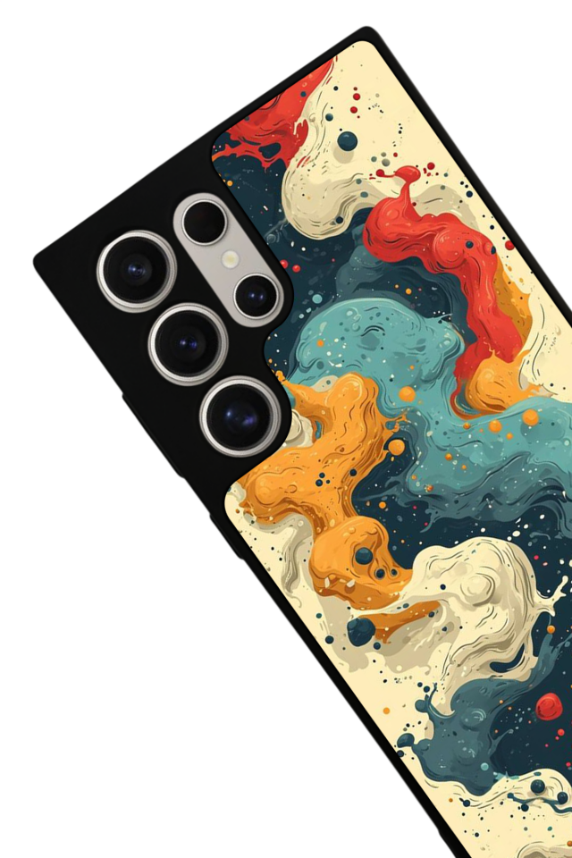 Samsung Galaxy S22 Ultra Uyumlu Abstract Tasarımlı Glossy Premium Kılıf