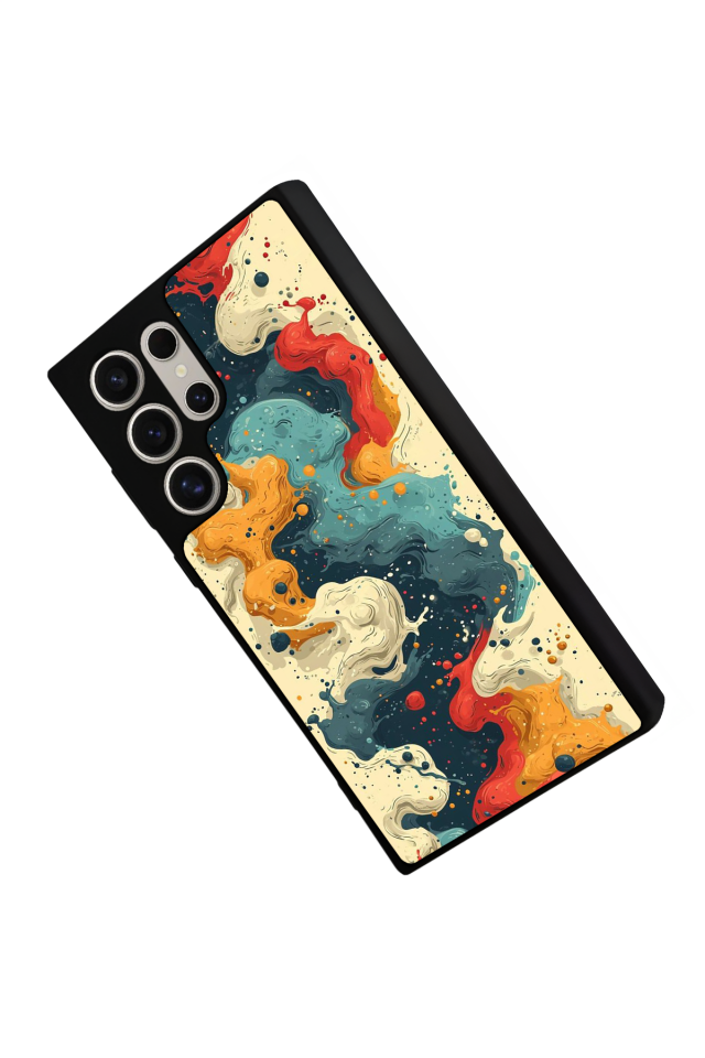 Samsung Galaxy S22 Ultra Uyumlu Abstract Tasarımlı Glossy Premium Kılıf