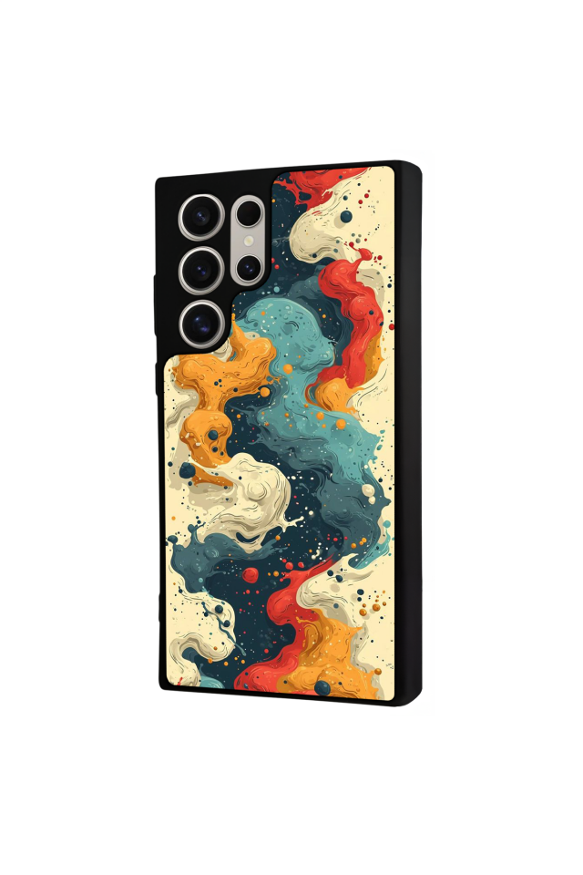 Samsung Galaxy S22 Ultra Uyumlu Abstract Tasarımlı Glossy Premium Kılıf