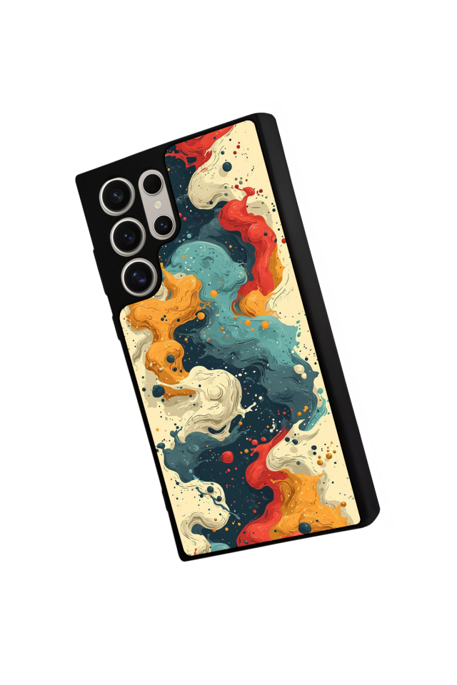 Samsung Galaxy S22 Ultra Uyumlu Abstract Tasarımlı Glossy Premium Kılıf