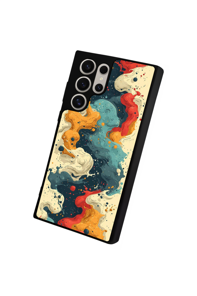 Samsung Galaxy S22 Ultra Uyumlu Abstract Tasarımlı Glossy Premium Kılıf