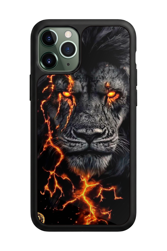 iPhone 11 Pro Uyumlu Aslan Tasarımlı Glossy Premium Kılıf