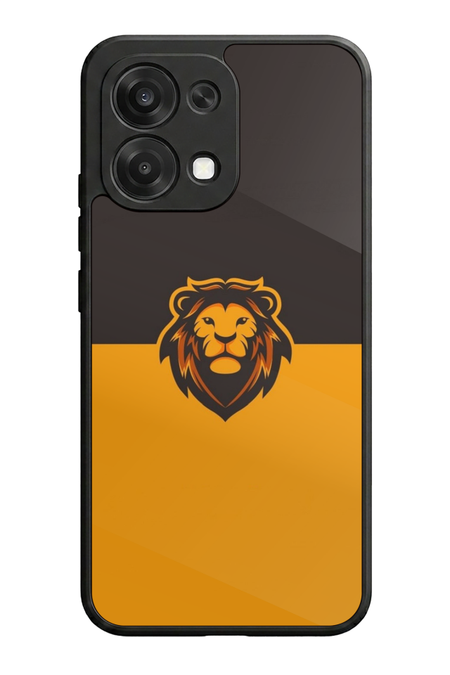 Oppo A6 Pro Uyumlu Aslan Tasarımlı Glossy Premium Kılıf