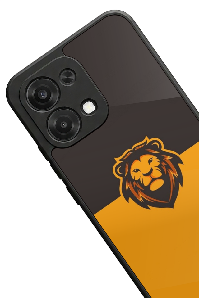 Oppo A6 Pro Uyumlu Aslan Tasarımlı Glossy Premium Kılıf