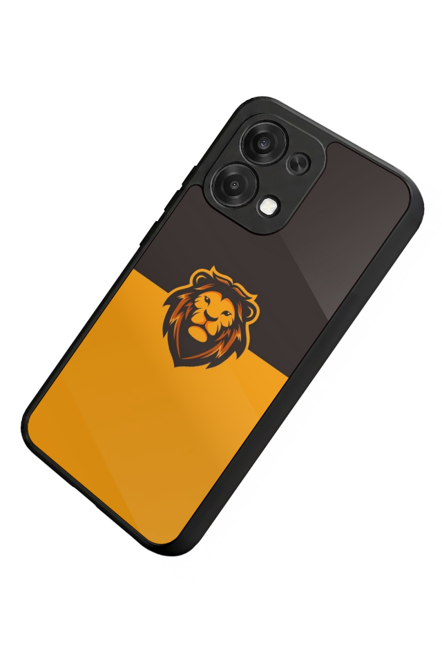 Oppo A6 Pro Uyumlu Aslan Tasarımlı Glossy Premium Kılıf