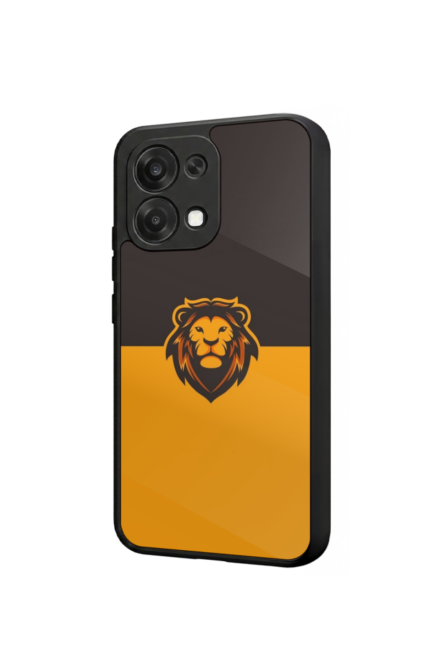 Oppo A6 Pro Uyumlu Aslan Tasarımlı Glossy Premium Kılıf