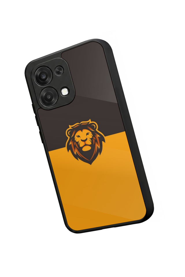 Oppo A6 Pro Uyumlu Aslan Tasarımlı Glossy Premium Kılıf