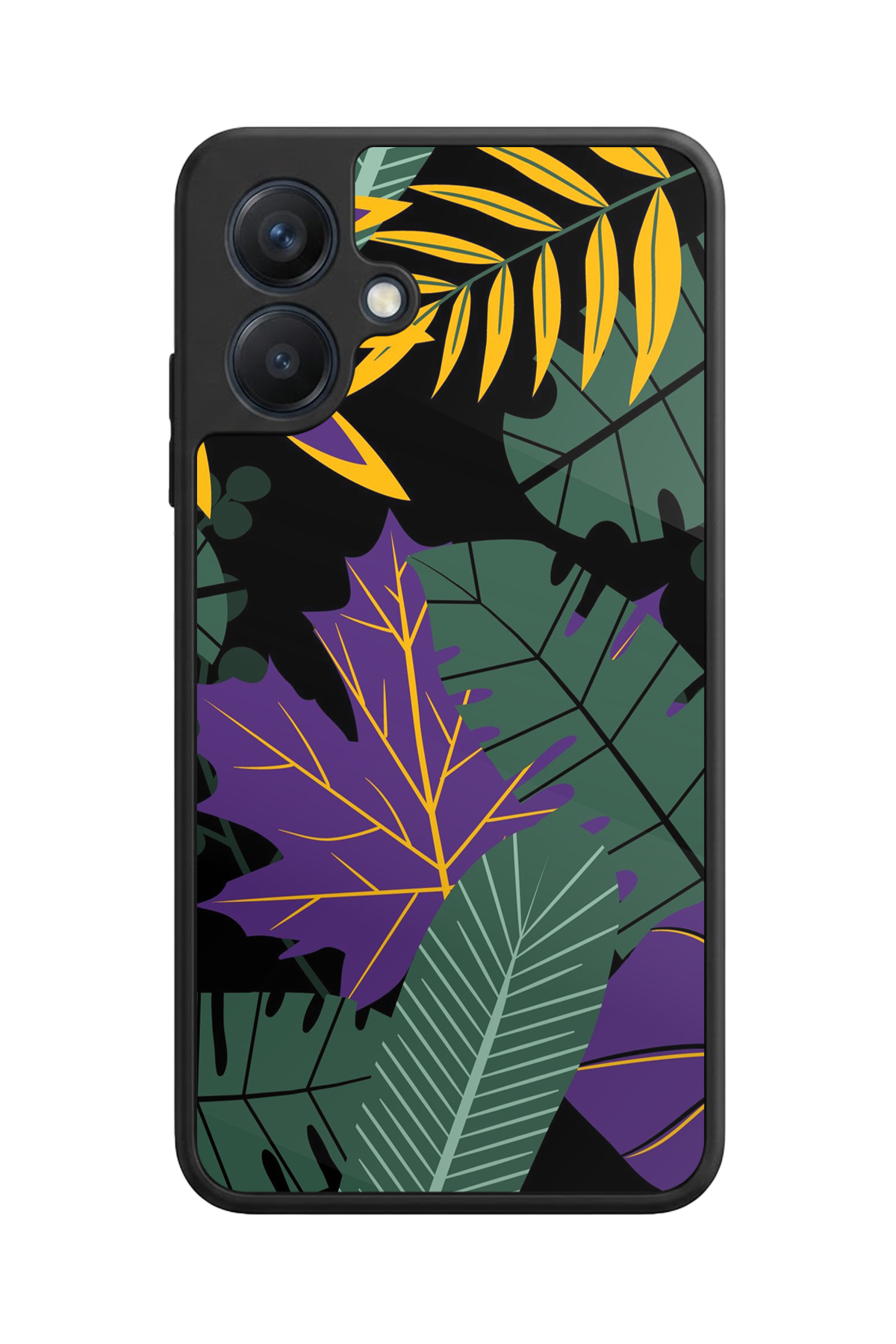 Samsung Galaxy A07 Uyumlu Botanik Tasarımlı Glossy Premium Kılıf