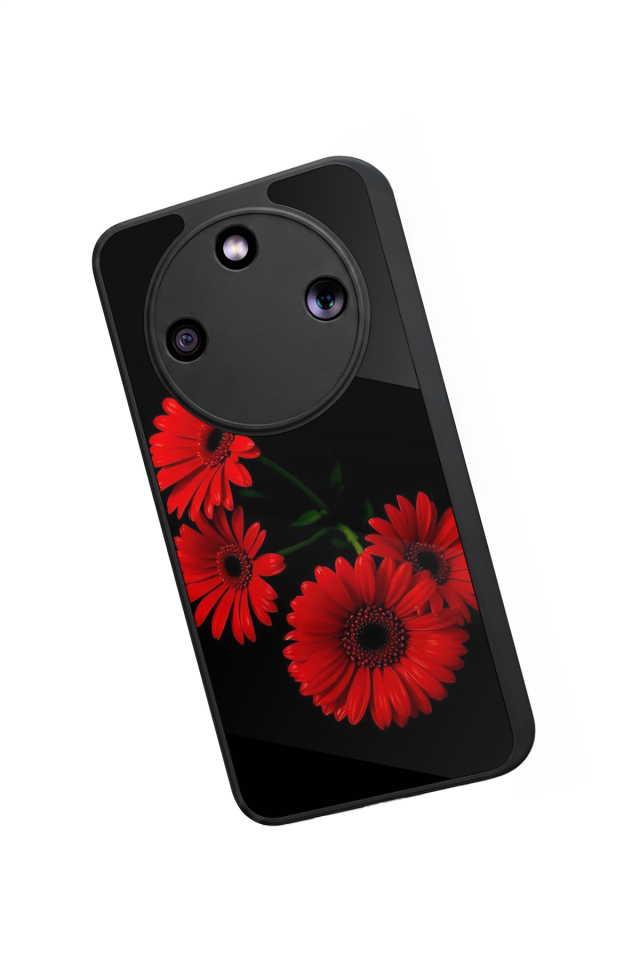 Honor Magic 8 Lite Uyumlu Cicek Tasarımlı Glossy Premium Kılıf
