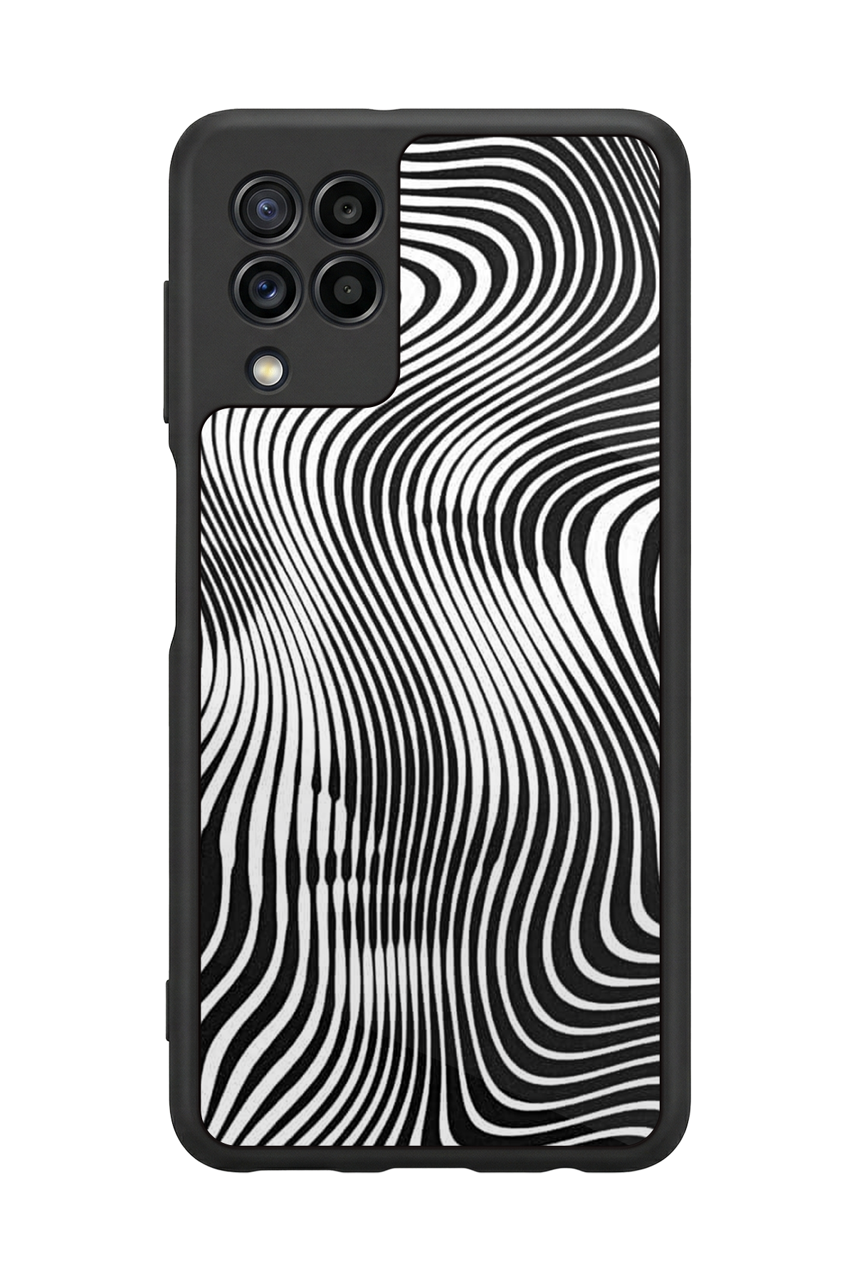 Samsung Galaxy M32 Uyumlu Çizgi Sanatı Tasarımlı Glossy Premium Kılıf
