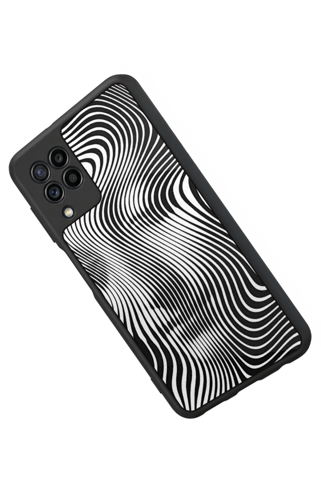 Samsung Galaxy M32 Uyumlu Çizgi Sanatı Tasarımlı Glossy Premium Kılıf