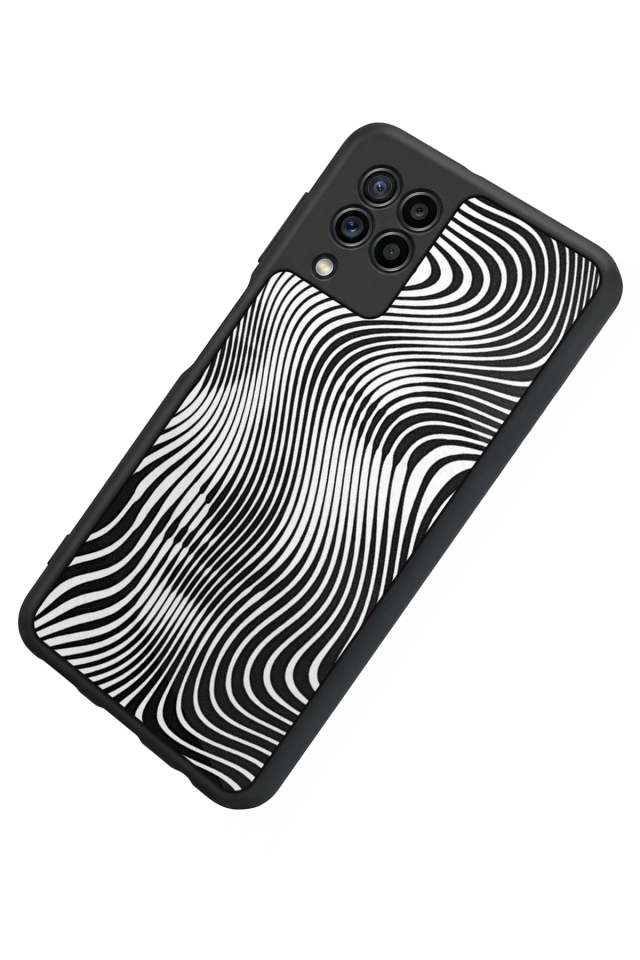 Samsung Galaxy M32 Uyumlu Çizgi Sanatı Tasarımlı Glossy Premium Kılıf