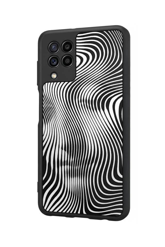 Samsung Galaxy M32 Uyumlu Çizgi Sanatı Tasarımlı Glossy Premium Kılıf