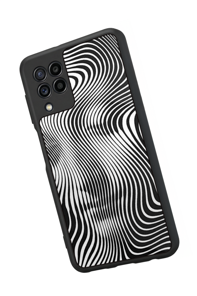 Samsung Galaxy M32 Uyumlu Çizgi Sanatı Tasarımlı Glossy Premium Kılıf