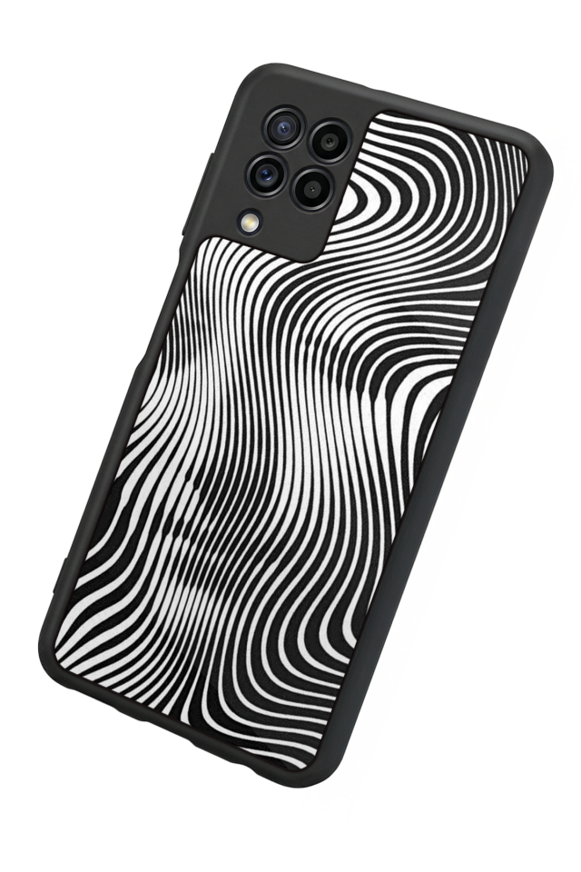 Samsung Galaxy M32 Uyumlu Çizgi Sanatı Tasarımlı Glossy Premium Kılıf