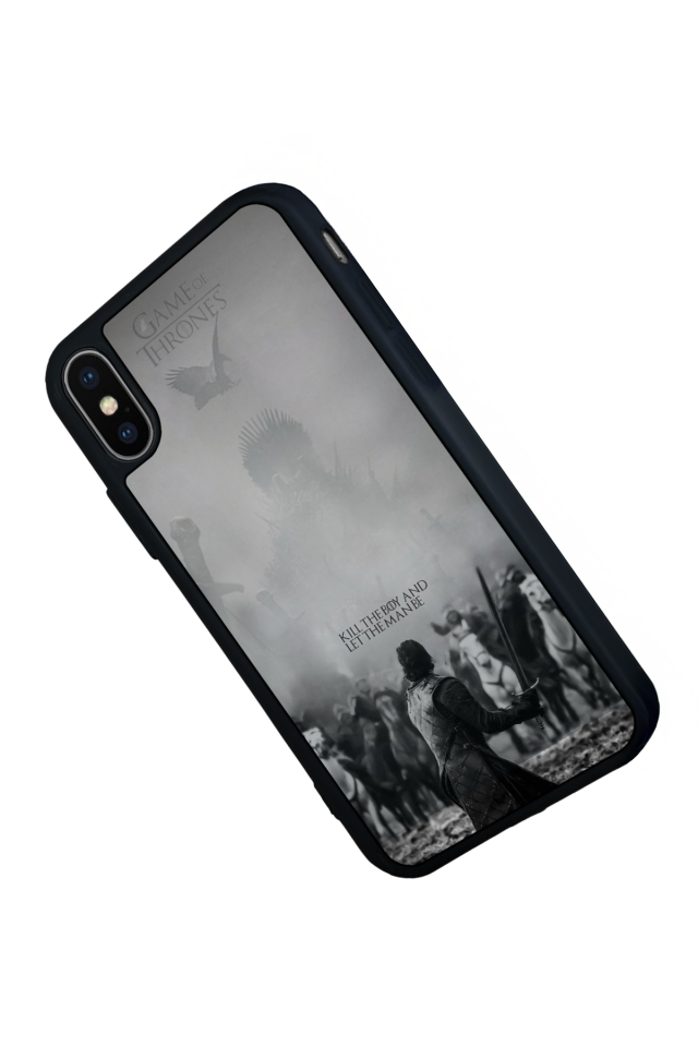 iPhone X/ XS Uyumlu GameOfThrones Tasarımlı Glossy Premium Kılıf