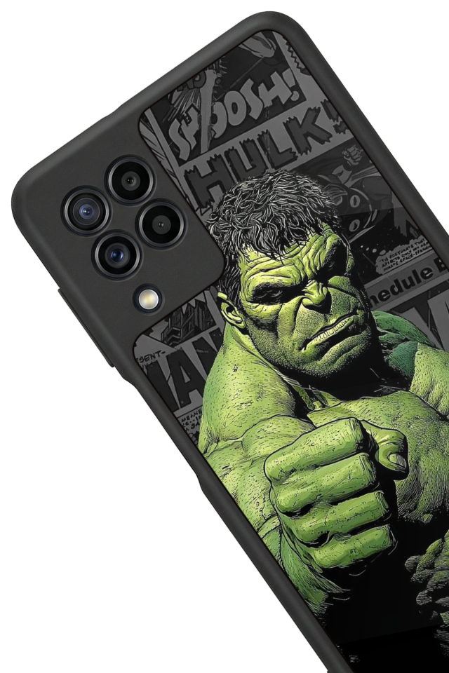 Samsung Galaxy M22 Uyumlu Hulk Tasarımlı Glossy Premium Kılıf