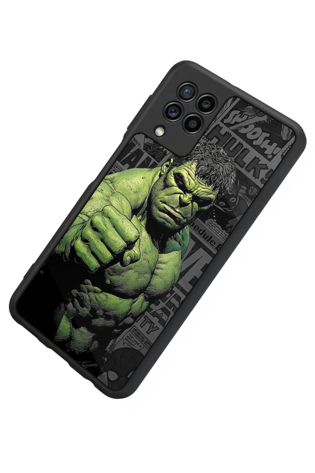 Samsung Galaxy M22 Uyumlu Hulk Tasarımlı Glossy Premium Kılıf
