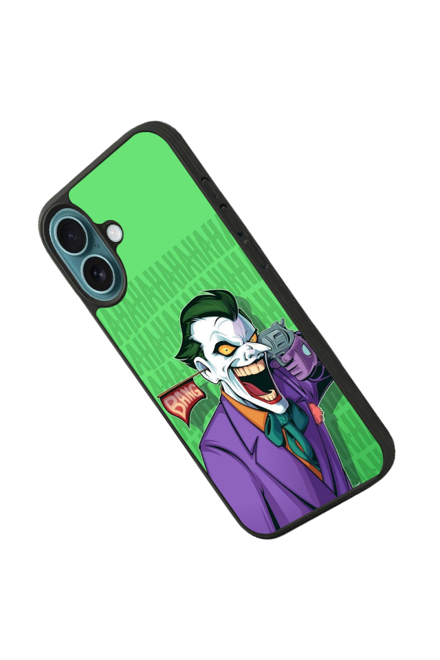 iPhone 16 Plus Uyumlu Joker Tasarımlı Glossy Premium Kılıf