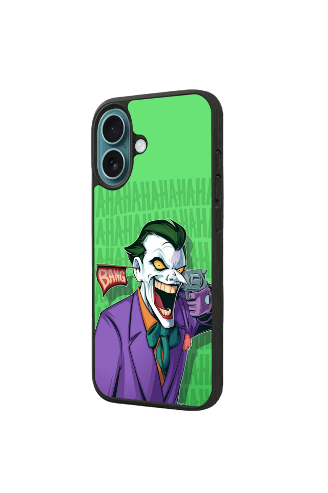 iPhone 16 Plus Uyumlu Joker Tasarımlı Glossy Premium Kılıf