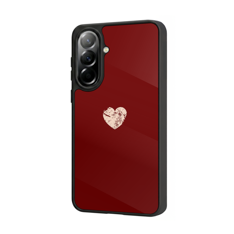 Samsung Galaxy A57 Uyumlu Kalp Love Tasarımlı Glossy Premium Kılıf