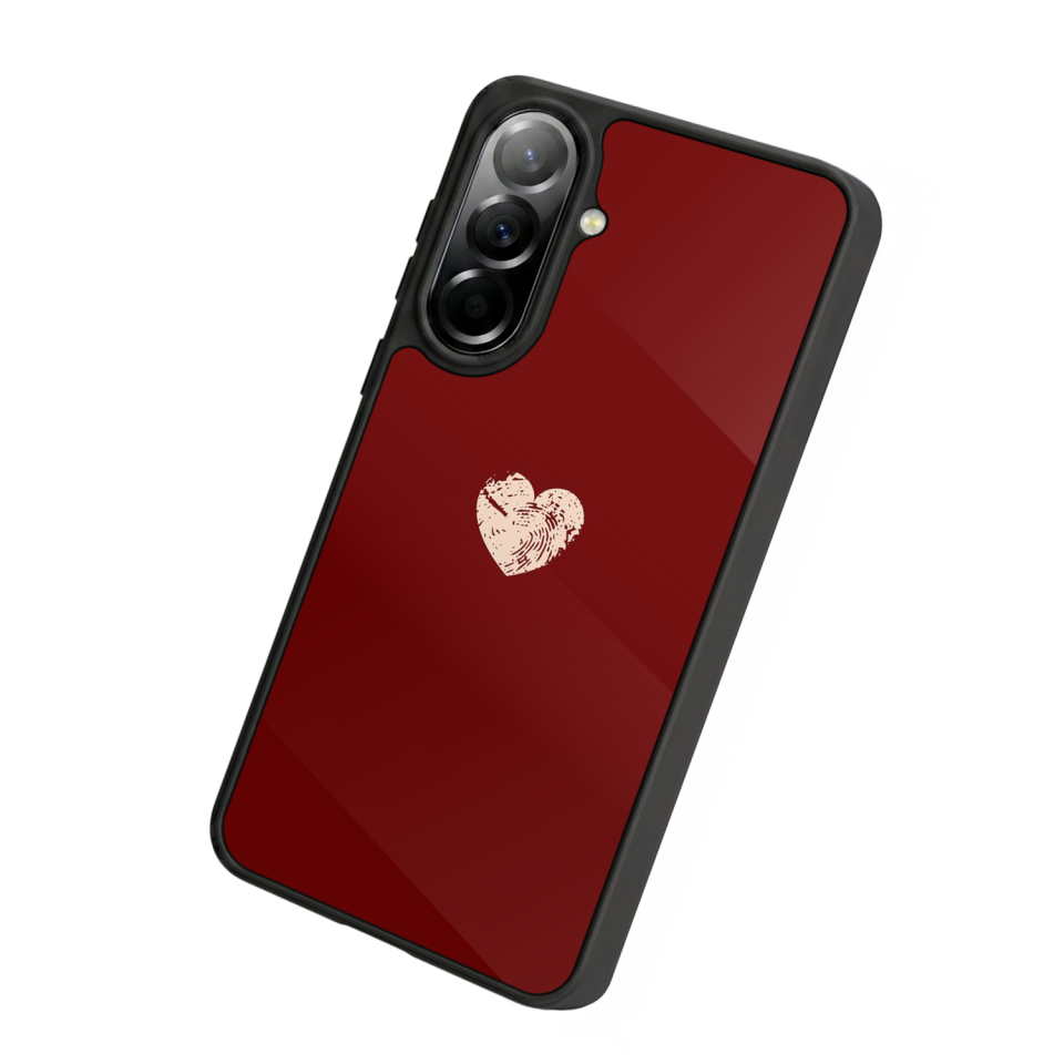 Samsung Galaxy A57 Uyumlu Kalp Love Tasarımlı Glossy Premium Kılıf