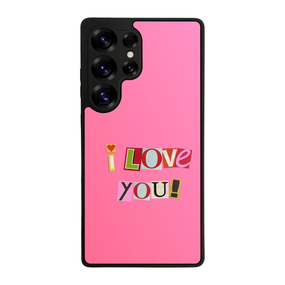 Samsung Galaxy S25 Ultra Uyumlu Kalp Love Tasarımlı Glossy Premium Kılıf