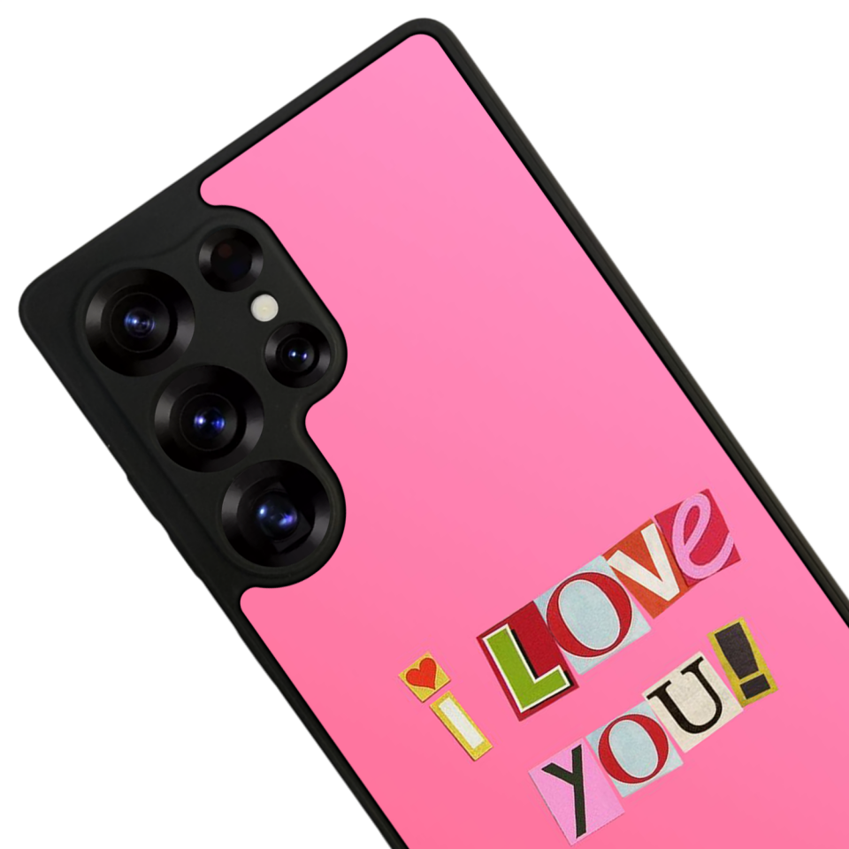 Samsung Galaxy S25 Ultra Uyumlu Kalp Love Tasarımlı Glossy Premium Kılıf