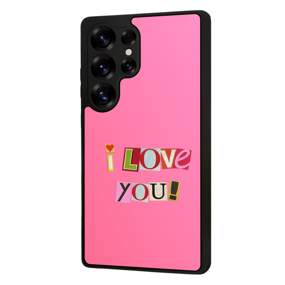Samsung Galaxy S25 Ultra Uyumlu Kalp Love Tasarımlı Glossy Premium Kılıf