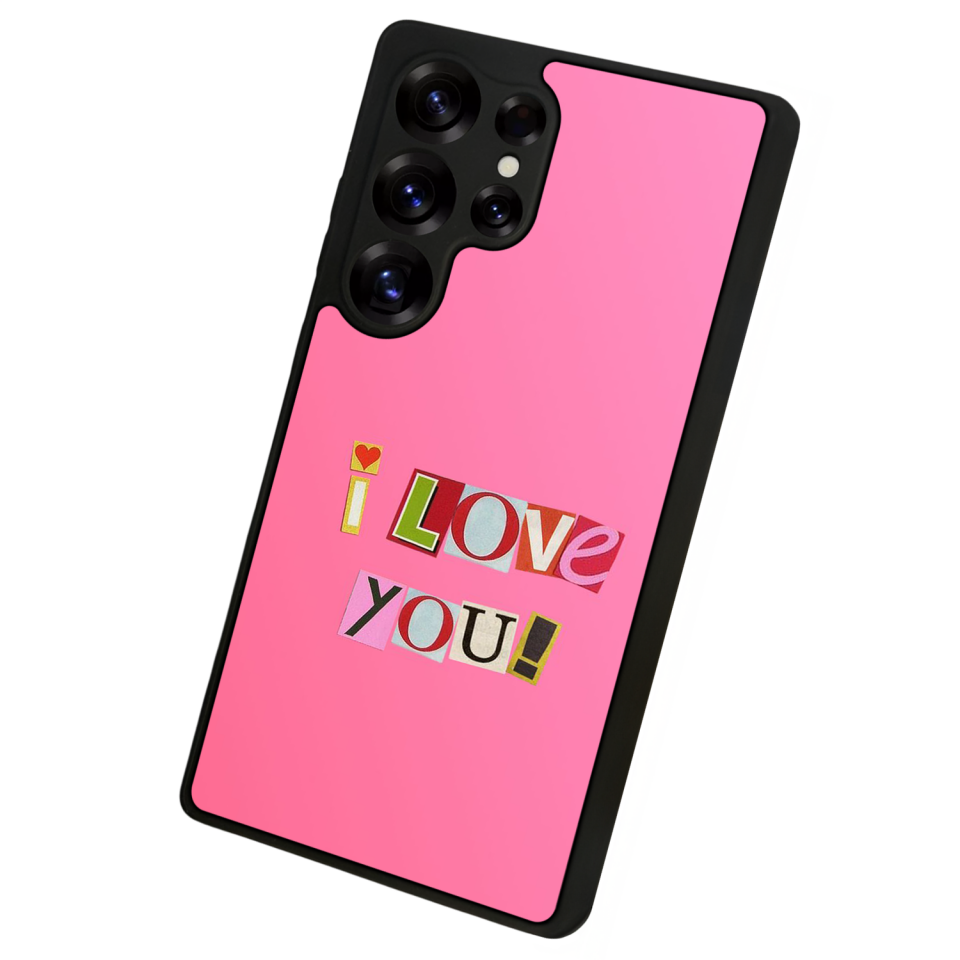 Samsung Galaxy S25 Ultra Uyumlu Kalp Love Tasarımlı Glossy Premium Kılıf