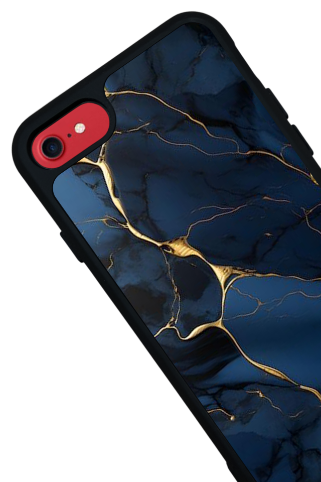 iPhone 8 Uyumlu Mermer Marble Tasarımlı Glossy Premium Kılıf