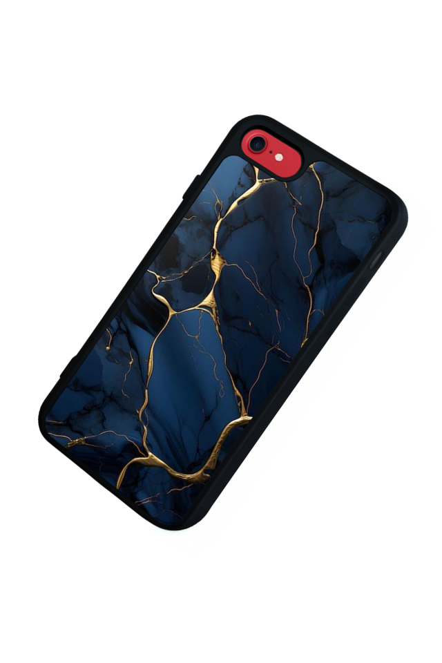 iPhone 8 Uyumlu Mermer Marble Tasarımlı Glossy Premium Kılıf