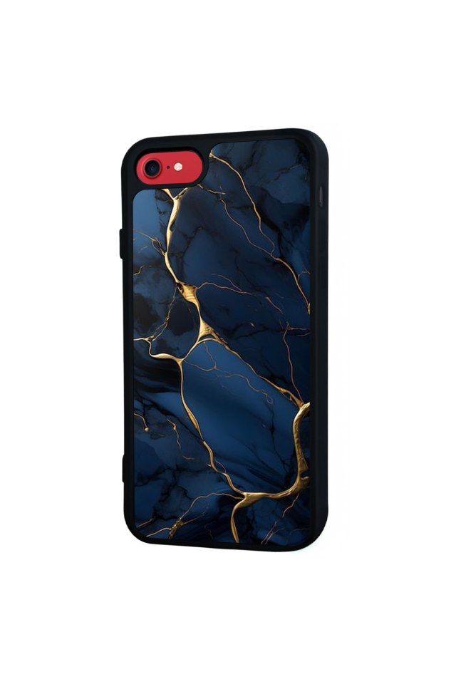 iPhone 8 Uyumlu Mermer Marble Tasarımlı Glossy Premium Kılıf