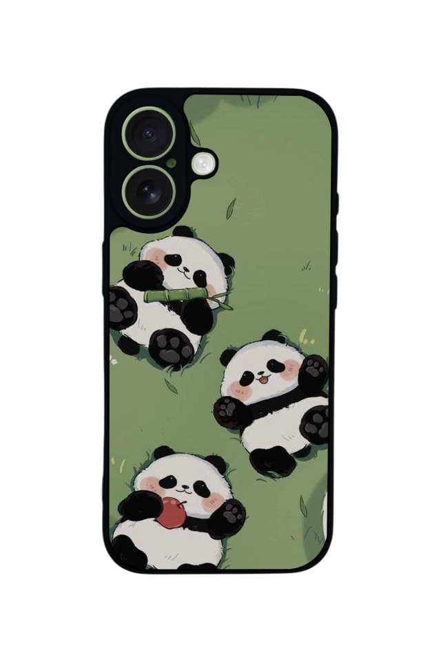 iPhone 17 Uyumlu Panda Tasarımlı Glossy Premium Kılıf