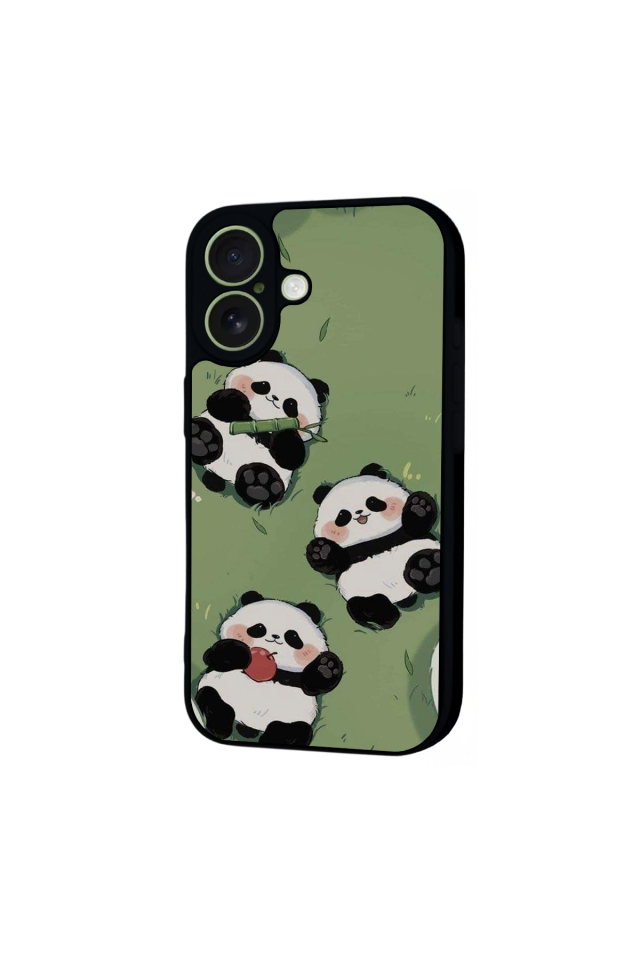 iPhone 17 Uyumlu Panda Tasarımlı Glossy Premium Kılıf