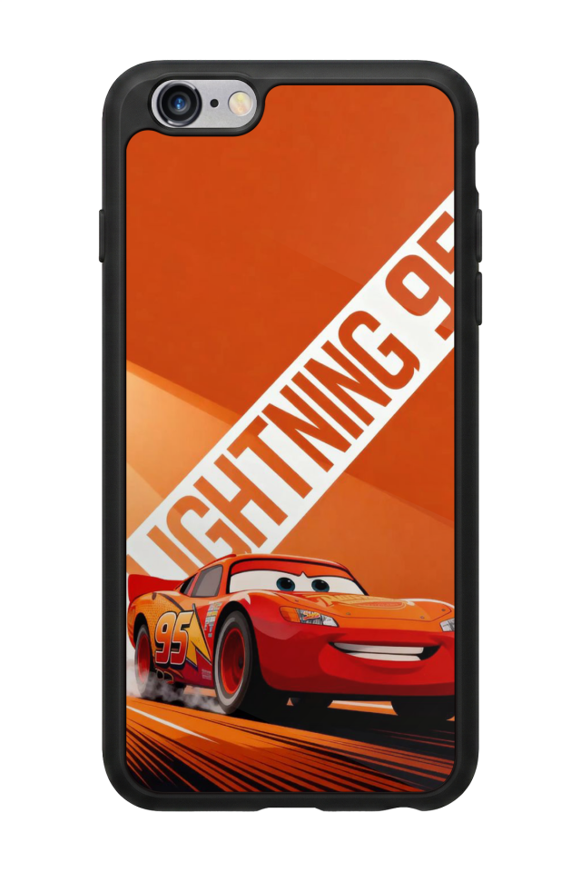 iPhone 6s Plus Uyumlu Şimsek McQueen Tasarımlı Glossy Premium Kılıf